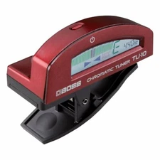 Boss TU-10 Clip-On Chromatic Tuner Red
