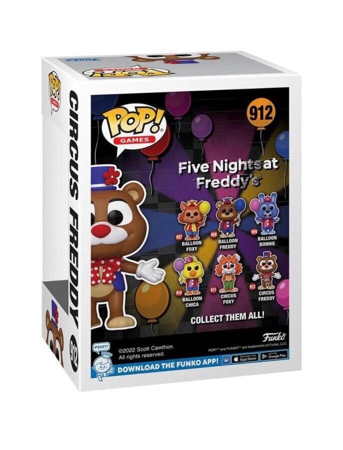 Pop Funko Circus Freddy 912 Five Nights At Freddy's Original - Adrenaland -  A Realidade da Imaginação