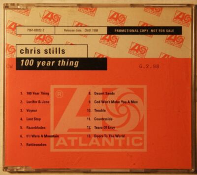 Chris Stills - 100 Year Thing Rare Ger CD  Unique Cover