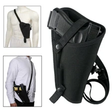 Tactical Concealed Carry Cross Body Shoulder Gun Holster Pouch Adjustable Straps