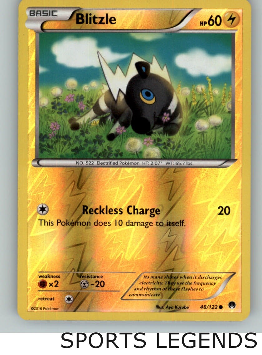 2016 pokemon Breakpoint reverse holo Blitzle 48/122