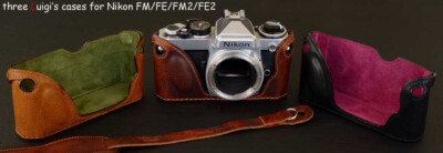 LUIGI PREMIUM HALF CASE,BUMP MODEL for NIKON FM,FM2,FE,FE2,DHL,STRAP is OPTIONAL