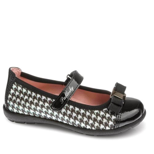 Bailarinas de PABLOSKY niña negra y blanca Merceditas pata de gallo  Manoletinas | eBay