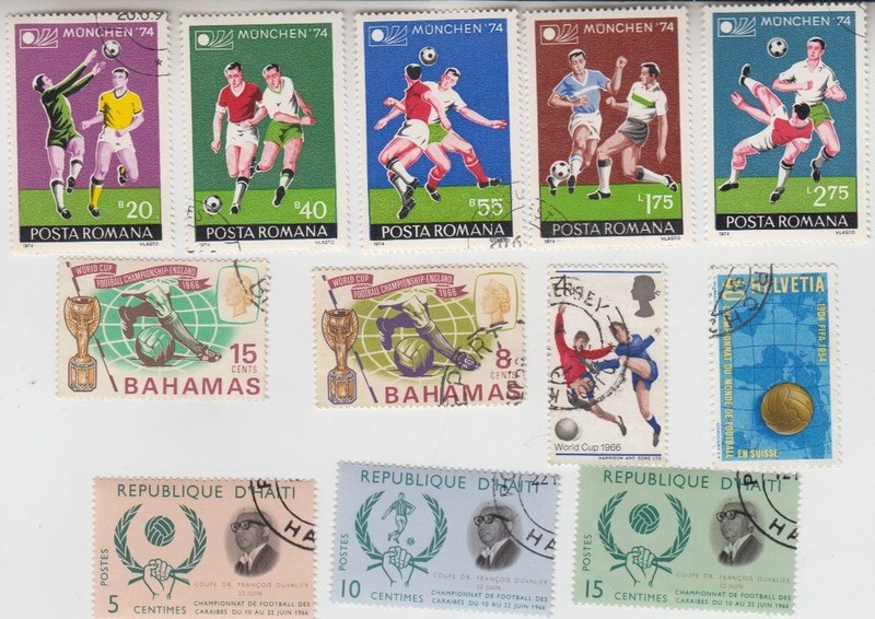 Soccer World Cup Romania, Bahamas, United Kingdom, Switzerland & Haiti Duvalier