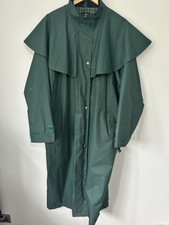 Target Dry Outback Green Full Length Cape Water Proof Raincoat Size 16