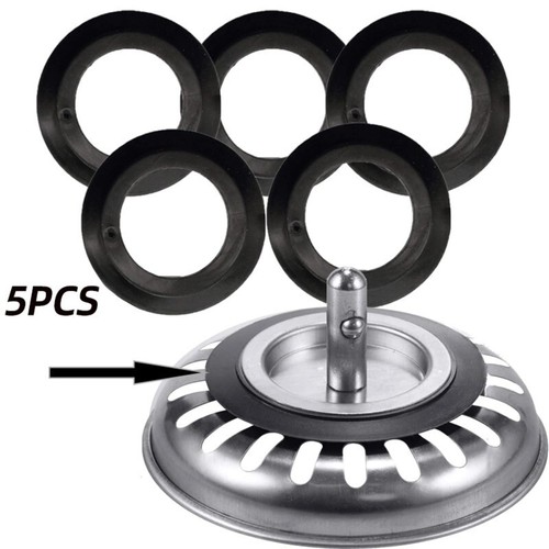 5Pcs Replacement Rubber Seal For Franke Strainer Plug Washer Kitchen Sink Part - Picture 2 of 9