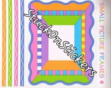  2 Sheets Mrs Grossman's WAVEY SMALL FRAME Stickers RARE 2000