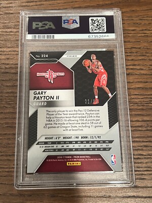 その他 Gary Payton ll PSA Rookie Silver Prizm GARY PAYTON II 2022-23 Panini Prizm SILVER PRIZM #50 | eBay