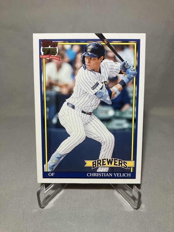 Topps 2025 35 Years of Baseball Insert Christian Yelich Brewers #T91-83