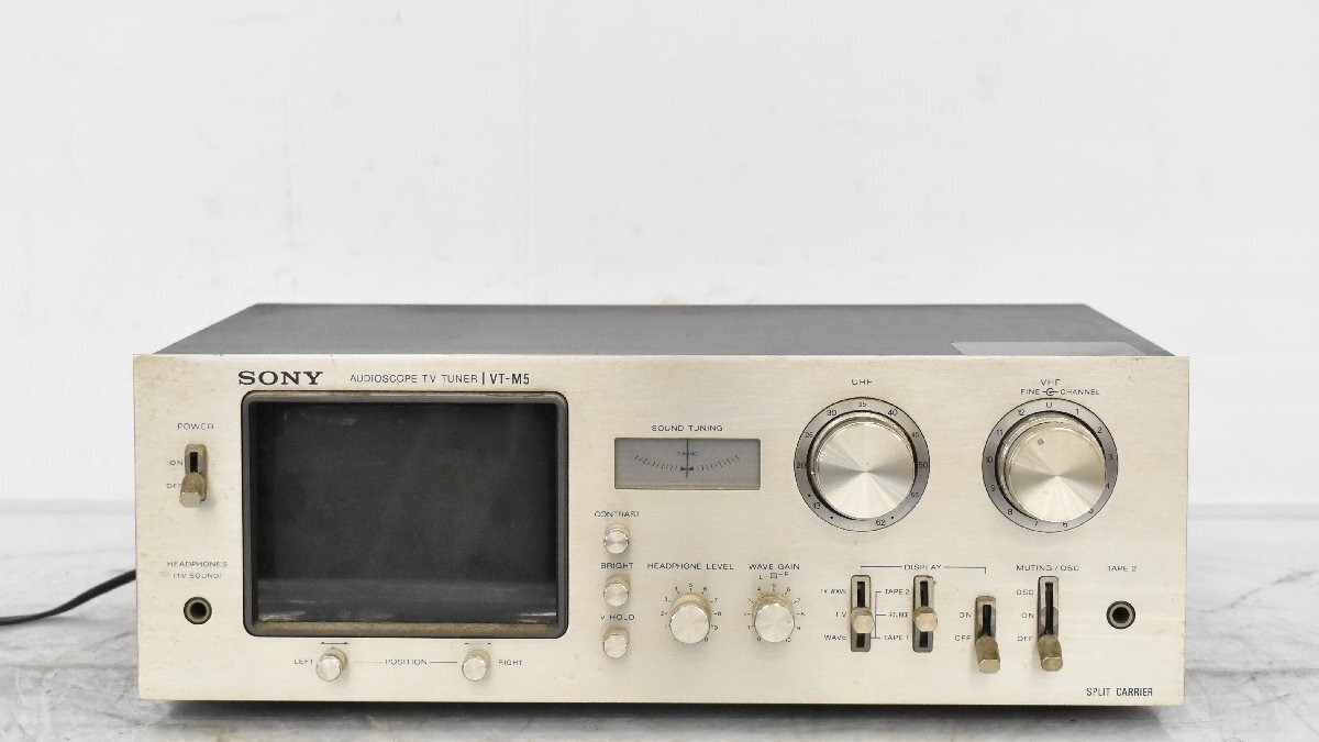 Junk Not Working Sony VT-M5 Audioscope TV Tuner High End Vintage Junk Not Working Sony VT-M5 Audioscope TV Tuner High End Vintage