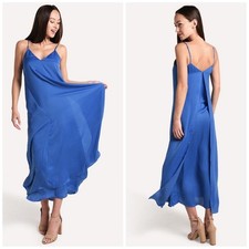 Brochu Walker Women's Blue Luna Cami V-Neck Dress Size Medium NEW $398