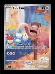 Lickitung 180/162 Temporal Forces Illustration Rare