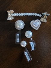 Crocs Shoes Charms Pearls Lot Of 5 New