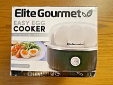Elite Gourmet Easy Egg Cooker Electric 7-Egg Capacity Soft/Medium/Hard-Boiled