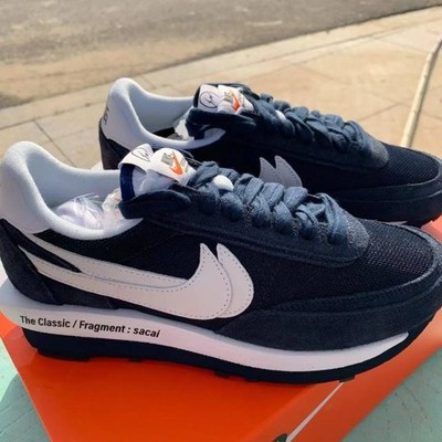 New Nike Fragt Design x sacai x LDV Waffle 'Blackened Blue' Men s Shoes