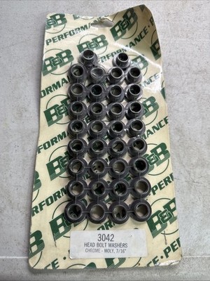 B&B Performance 3042 Head Bolt Washers Chrome - Moly, 7/16 set of 32