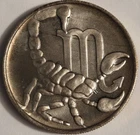 New Listing♏️1983 Vintage TENTEX Scorpio - Sign Of The Zodiac - 1oz .999 FINE SILVER Round