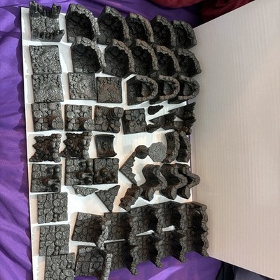 Dwarven Forge Loose Fantasy Mini Cavern 56 Pieces Unpainted