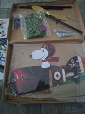 SNOOPY DOPPELDECKER GANZBLECHKONSTRUKTION FÜR GARTEN ODER DISPLAY!!