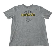 Nike Men's Baylor Bears Football Graphic T Shirt Gray Size XL 23 x 29.5