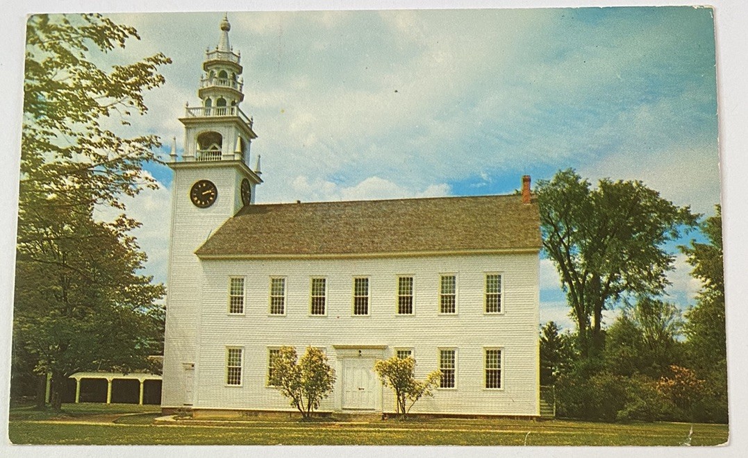 Vintage Postcard ~  Jaffrey Meeting House, Monadnock Region ~ New Hampshire NH