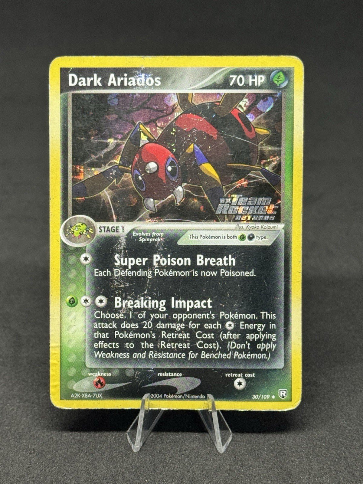 Dark Ariados 30/109 Team Rocket Returns Reverse Holo