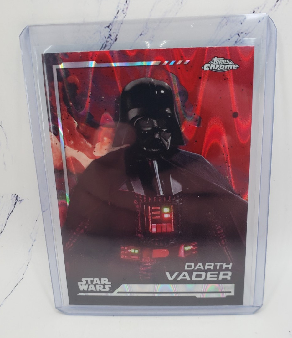 2024 Topps Chrome Star Wars Darth Vader Red Raywave Refractor #66