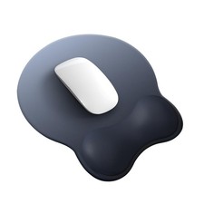 Gradient Blue Mouse Pad Wrist Support Ergonomic Gaming Desktop Mat Silicone