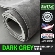 Suede Material Headliner Fabric Multi Size Grey 60"W Car Roof Liner Replace Foam