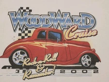 Jerzees Vintage Rare Woodward Cruise Rock & Roll T Shirt Size Large 
