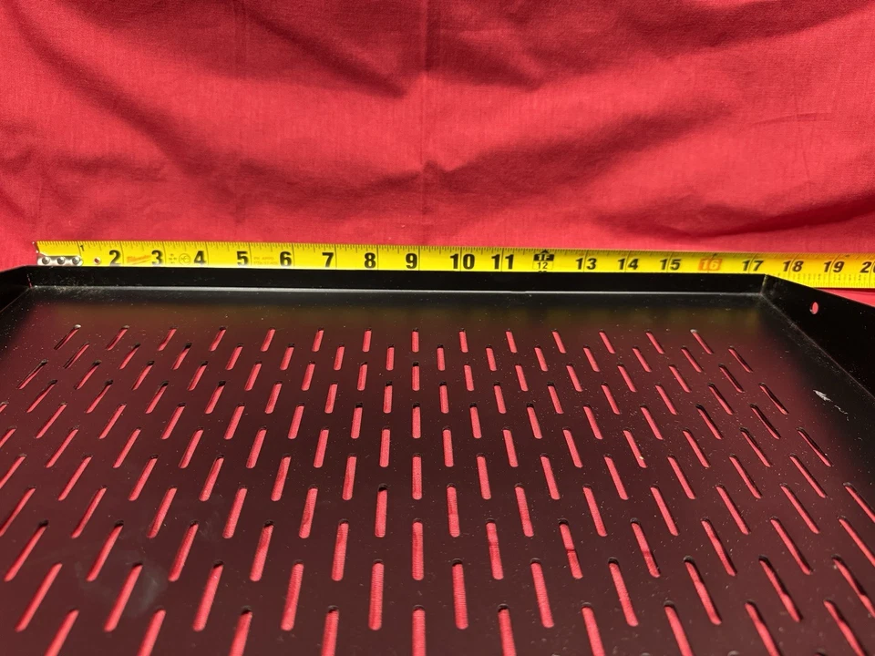 19" 2 Space 2U Cantilever Data Server Network Rack Mount Vented Shelf 14.5” Deep - Image 3 of 4