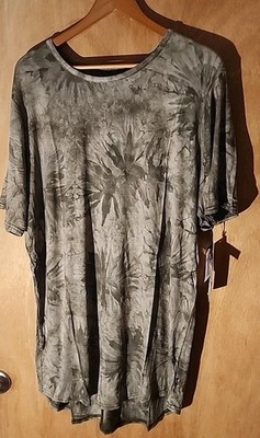 Jackson Olive Tie Dye Extra Large Tee Shirt Extended Length [New With Tags] C2