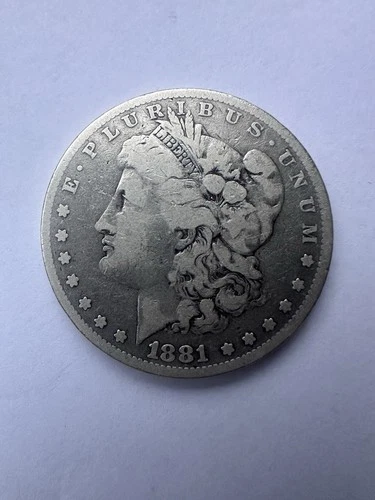 Morgan Silver Dollar $1 Coin 1881 Circulated 0.9 Fineness