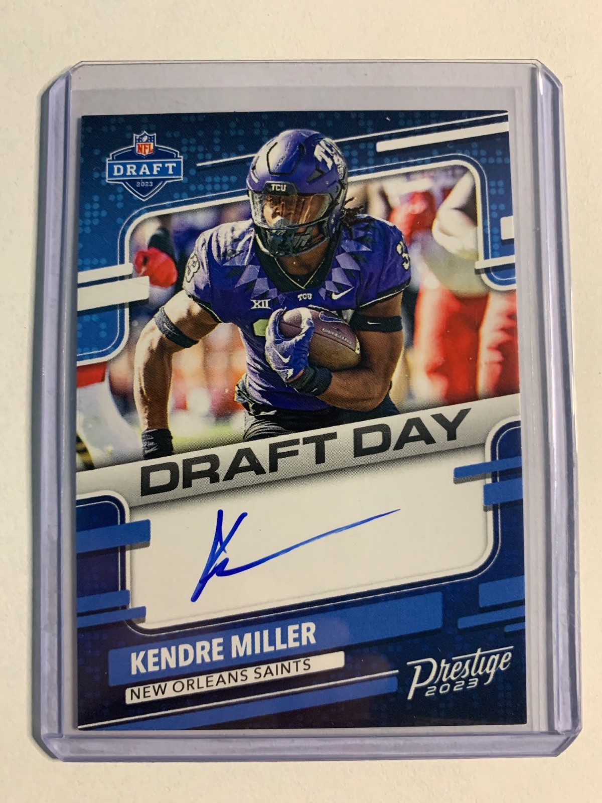 Kendre Miller 2023 Prestige Draft Day Signatures #DDS-KM Rookie Auto Saints