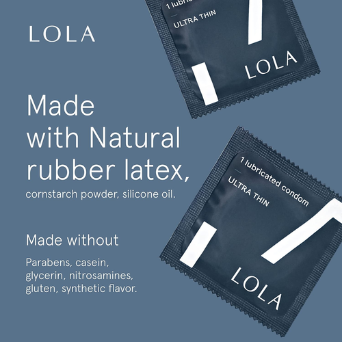 LOLA Regular Ultra Thin Natural Condoms - Vegan-Friendly Organic Condoms - Sensi - Picture 3 of 12