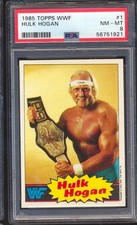 1985 Topps WWF Hulk Hogan #1- PSA 8
