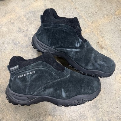 Salomon Snowclog Snow Clog Contagrip Suede Mens Size US 9 Black