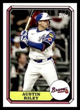 2025 Topps Archives Boardwalk Baseball 87BB-24 Austin Riley, Atlanta Braves