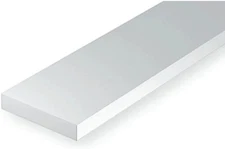 Evergreen Scale Models Strip .015 x .040 10 EVG112 Plastic Building white 