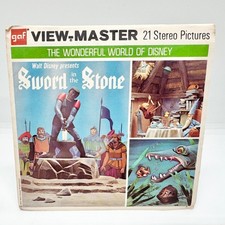 Vintage View-Master Walt Disney's Sword In The Stone 3 Reel Complete