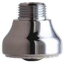 Chicago Faucet E4jkabcp Spray Outlet, Brass, 3/8 In - 18, Chrome