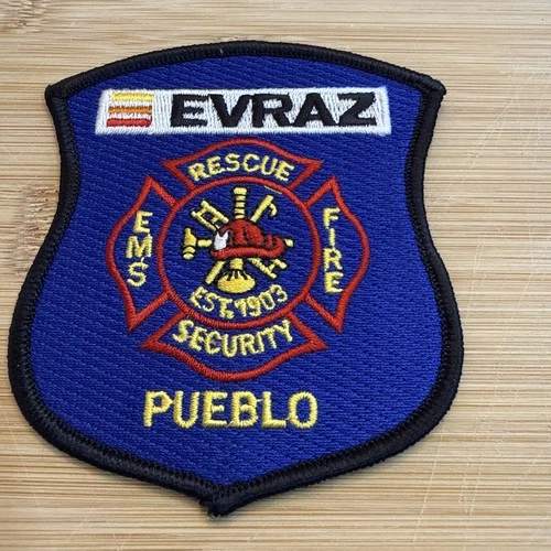 EVRAZ CF&I Pueblo EMS Fire Rescue Security Patch Est. 1903 United States