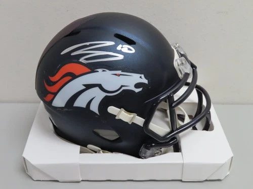 Bo Nix Signed Auto Autograph Replica Broncos Mini Helmet Fanatics COA