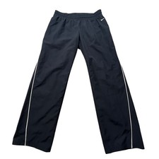 Nike The Athletic Dept. VTG Track Pant Straight Leg Men Small Black Lined Y2K