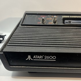 Atari 2600 System Black Console Bundle w/ 20 Games - Untested