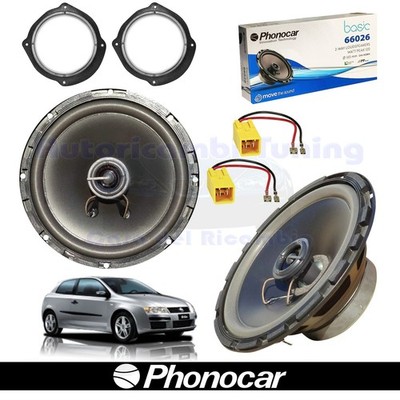Phonocar 66026 Front Coaxial 165mm 60W 2-Way Car Speakers for FIAT Stilo 3P