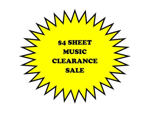 $4 SHEET MUSIC SALE #1 ~ Pull Down Menu ~ Flat rate shipping ~ NEW OLD STOCK