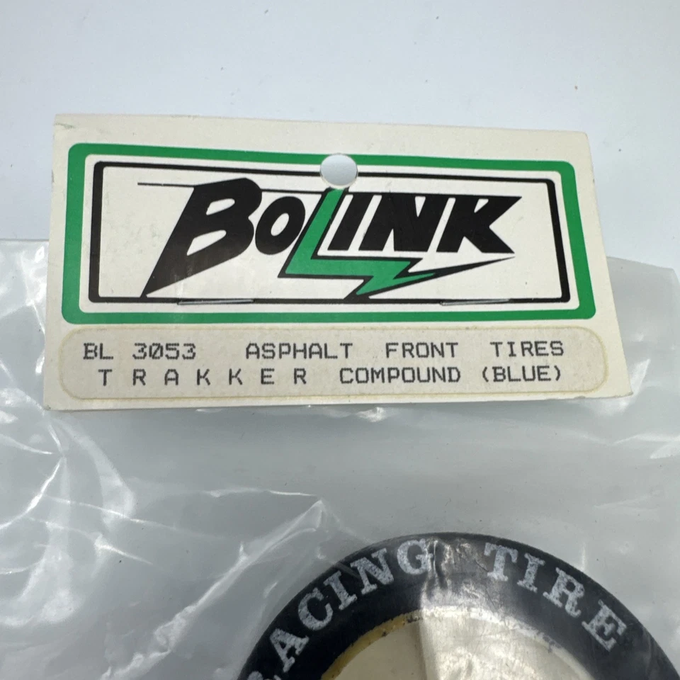 Vintage Bolink Asphalt Front Tires TRAKKER Compound Blue BL-3053 - Image 2 of 4
