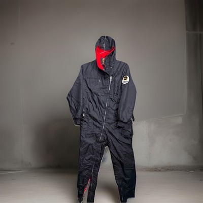 Vintage Ski Doo Bombardier Modes One Piece Snowmobiling Snow Suit Coveralls Lrg