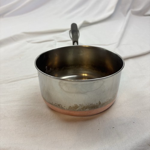 Revere Ware 1801 -1 Quart Sauce Pan 1 Qt-96k Copper Bottom Clinton IL USA No Lid - Picture 3 of 10